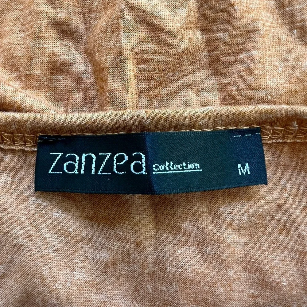 Zanzea Rust Brown Tunic Top‎ Pockets Lagenlook Minimalist Boho Classic